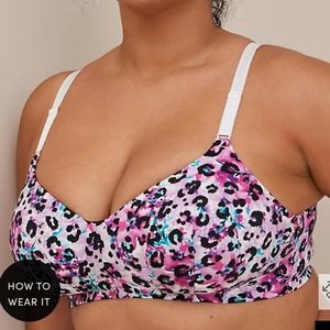 EVERYDAY WIRE-FREE LIGHTLY LINED PRINT 360° BACK SMOOTHING BRA